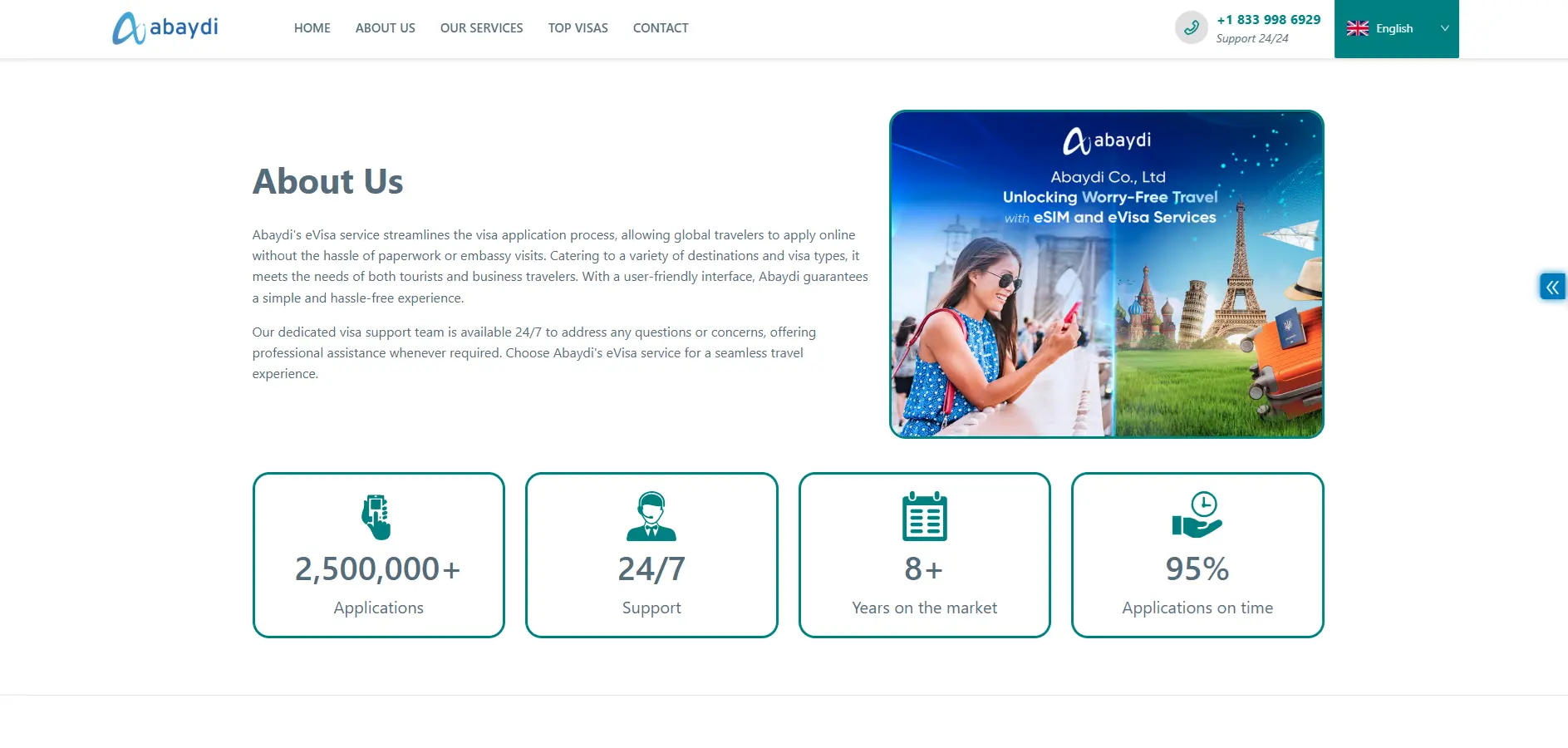 applyevisa.com website screenshot